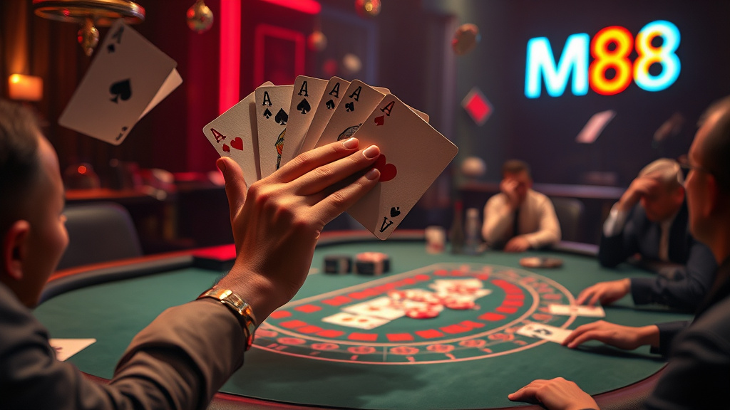 Trải Nghiệm Thú Vị Với Quy Luật Blackjack Surrender Tại M88 - Chiến Thuật Lợi Nhuận Cao Blackjack Surrender Tại M88 - Khám Phá Quy Định và Cách Thức Áp Dụng